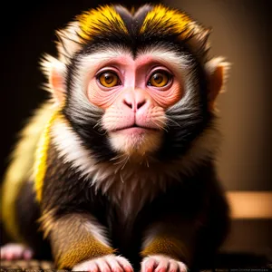 Cute Baby Monkey in Wild Jungle