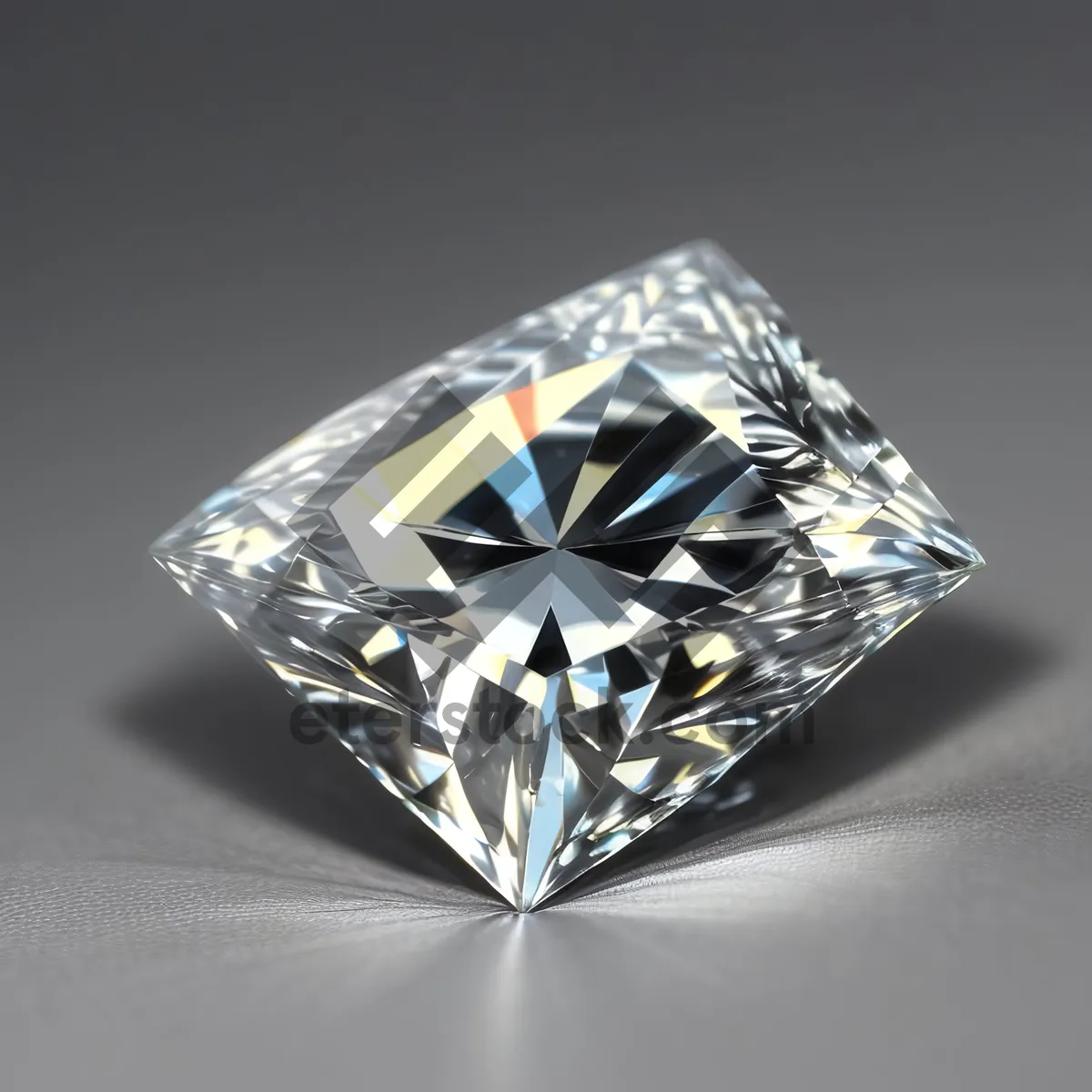 Picture of Sparkling Diamond in Glass - Symbol of Wealth