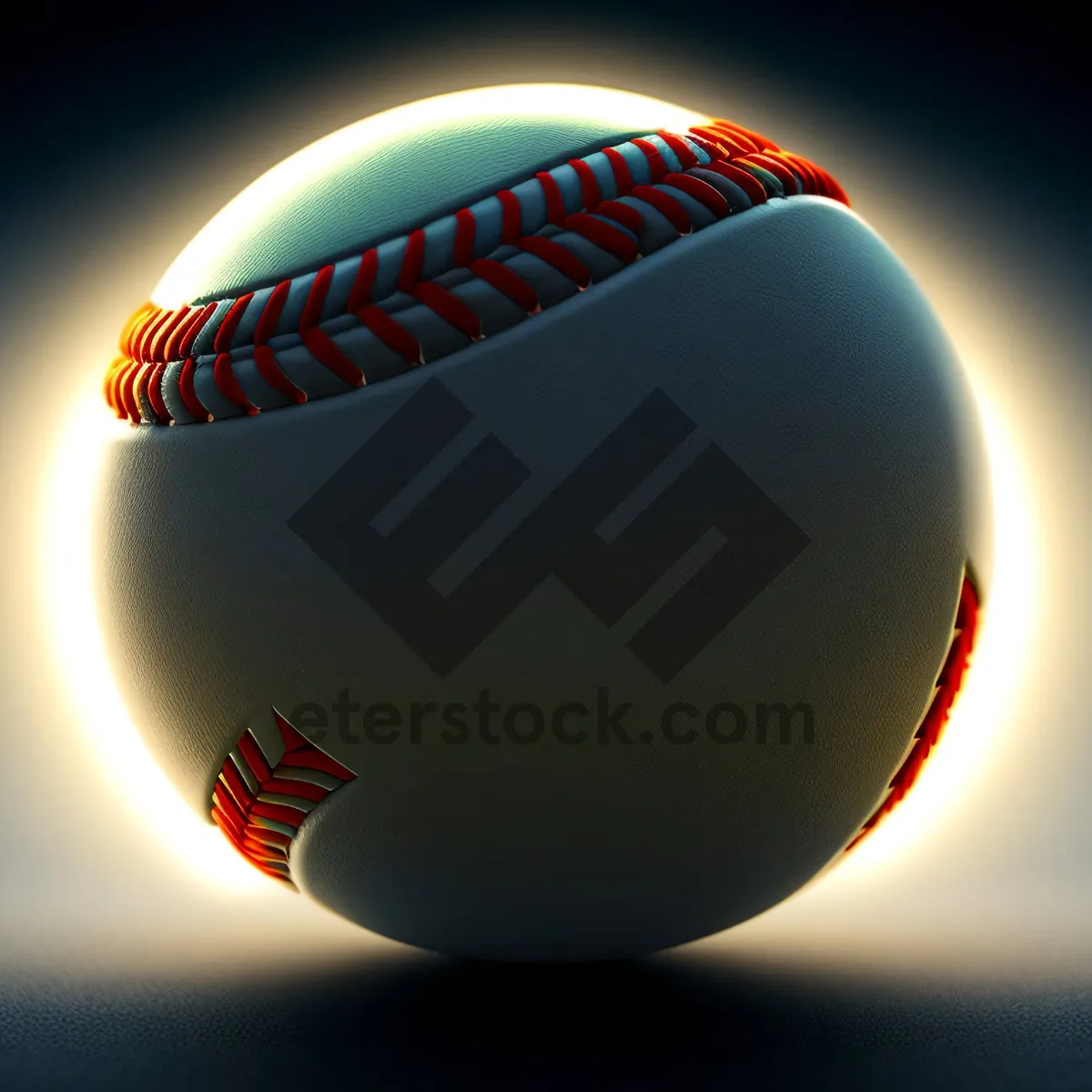 Picture of Spherical Baseball Equipment Shining under the Sun