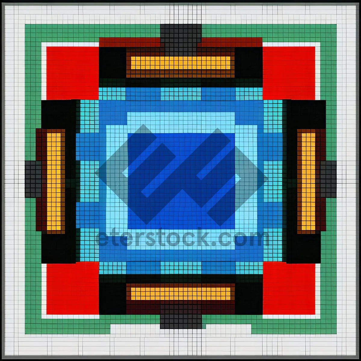 Picture of Digital Chip Design: Microprocessor Semiconductor Pattern