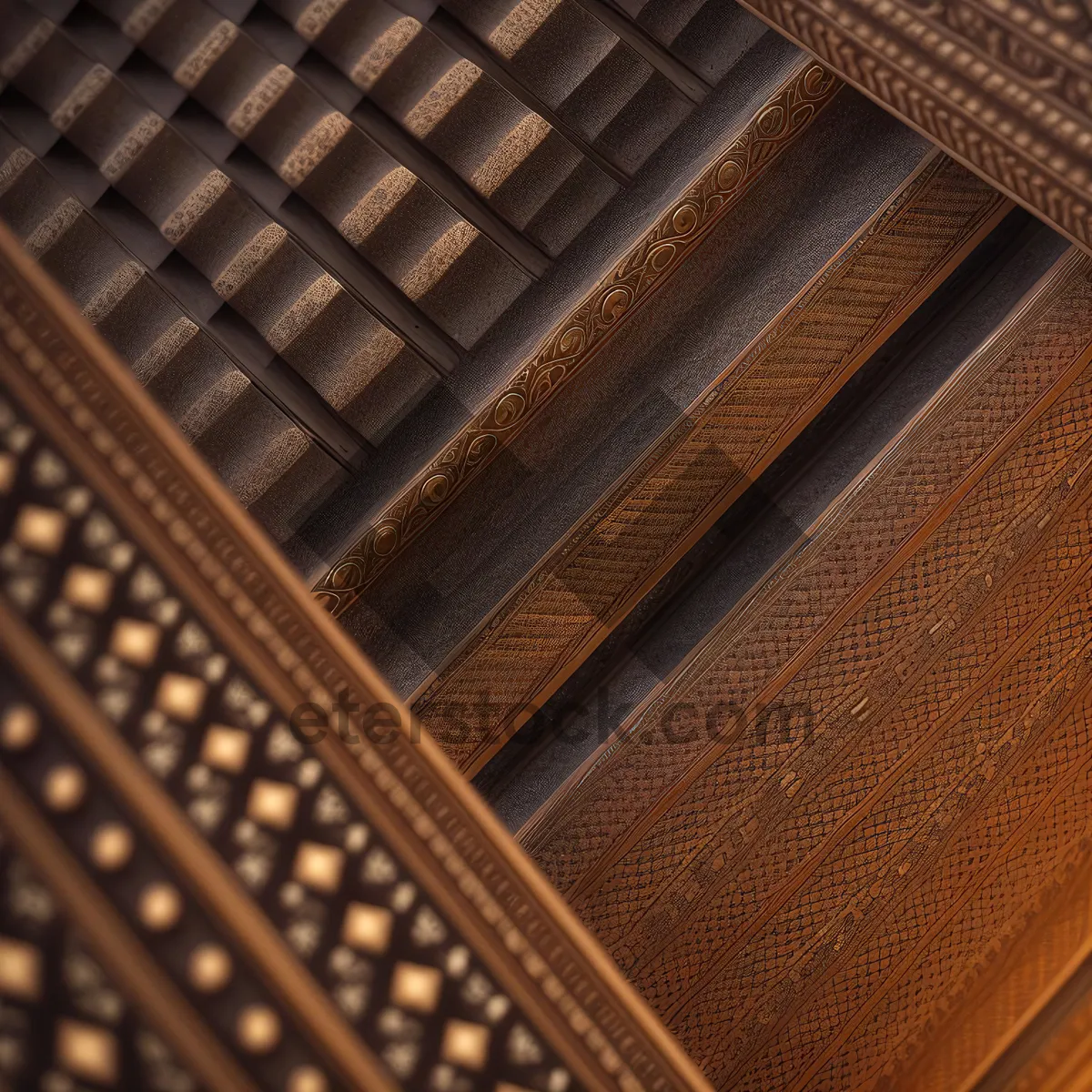 Picture of Rattan Switch Texture - Metal Design Wallpaper