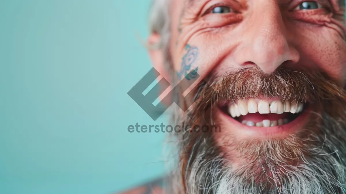 Picture of Portrait of a Happy Smiling Man with Beard