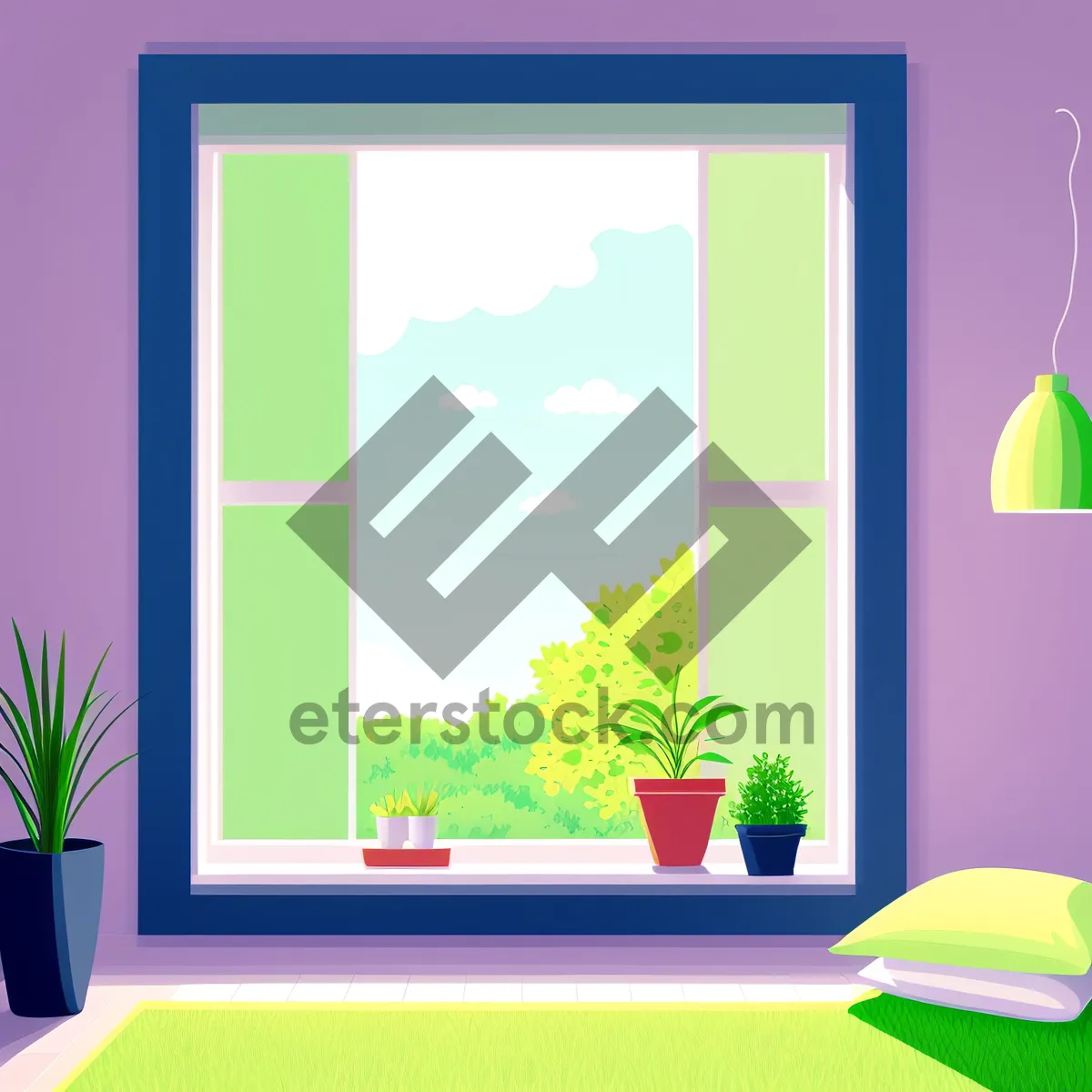 Picture of Modern design icon in frame