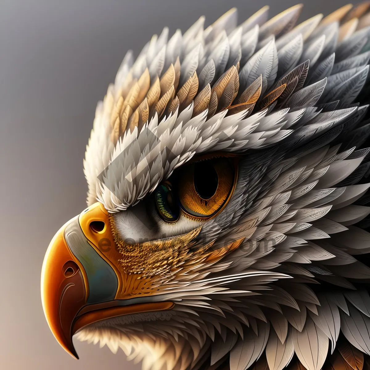 Picture of Bald Eagle: Majestic Hunter Soaring with Piercing Eyes