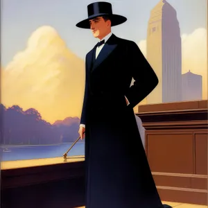 Smiling business executive working on laptop in office