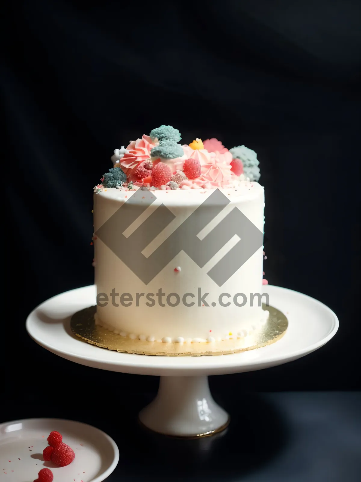 Picture of Delectable Berry Cupcake with Chocolate Frosting