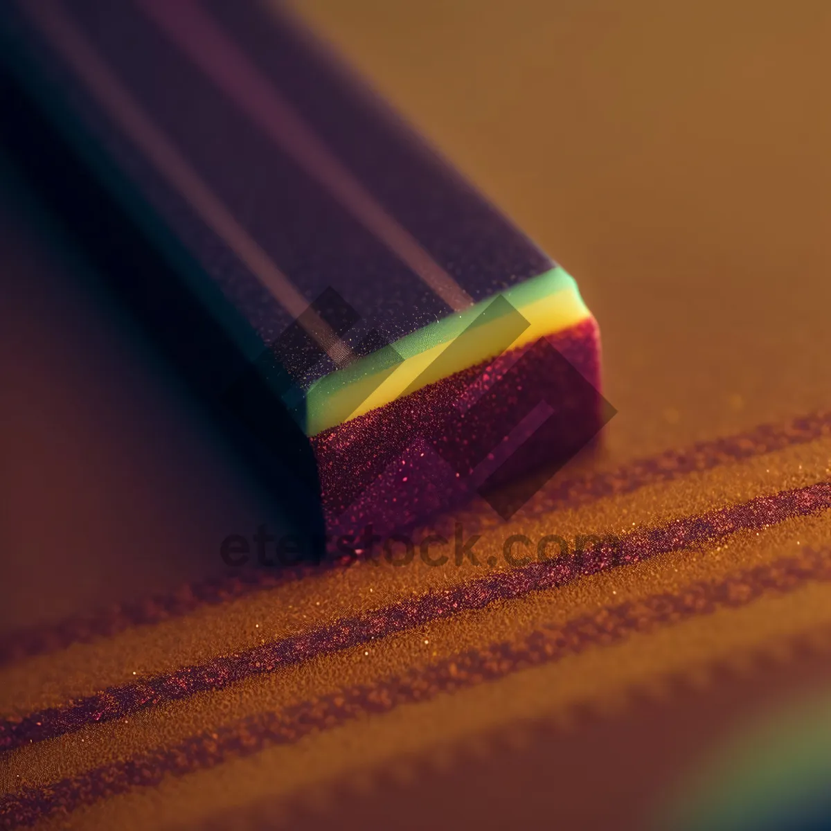 Picture of Colorful Rainbow Pencil with Yellow Eraser