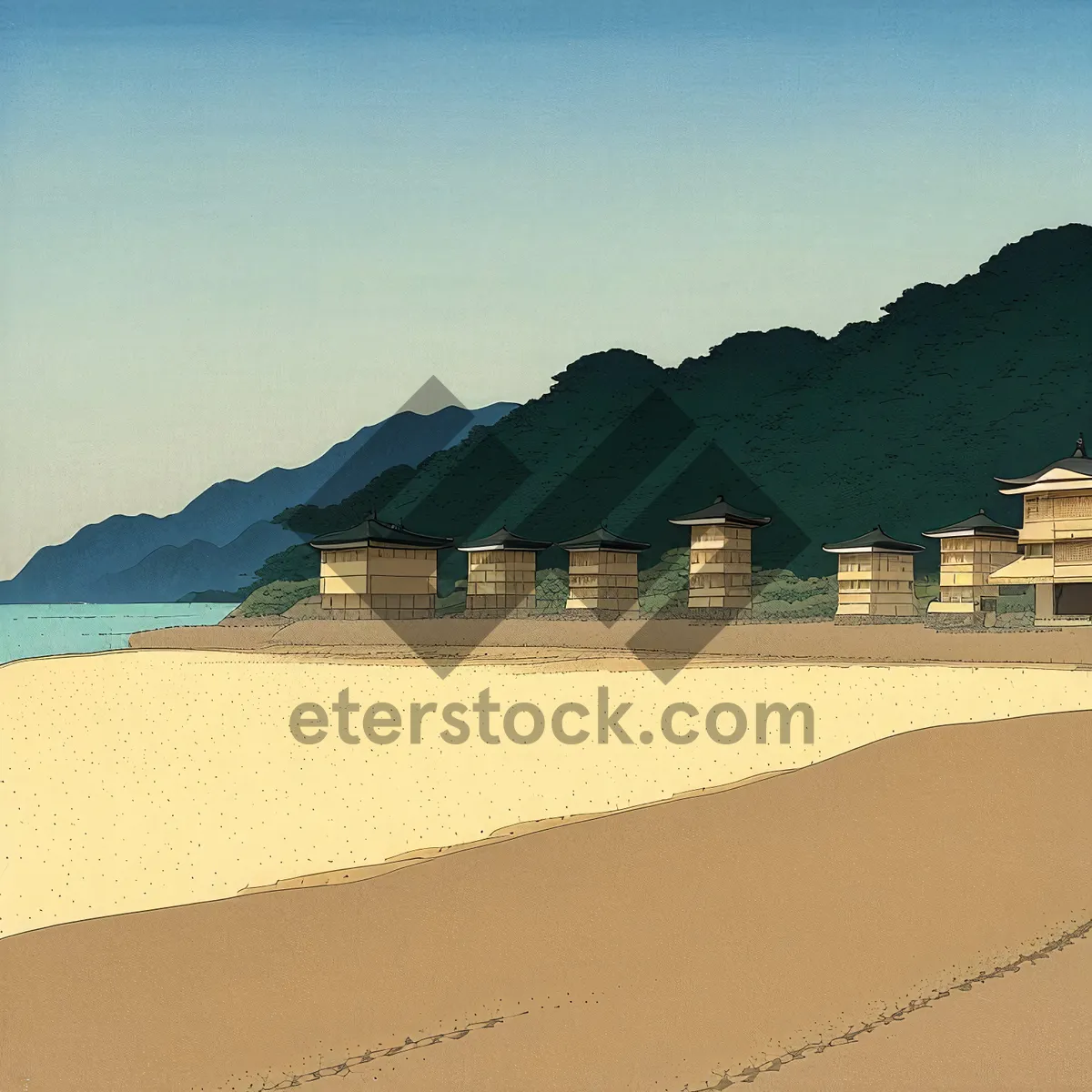 Picture of Serenity by the Seaside: A Coastal Landscape