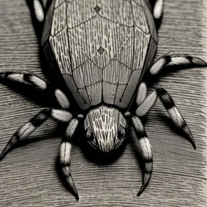 Garden Spider Close-Up: Fascinating Arachnid Invertebrate