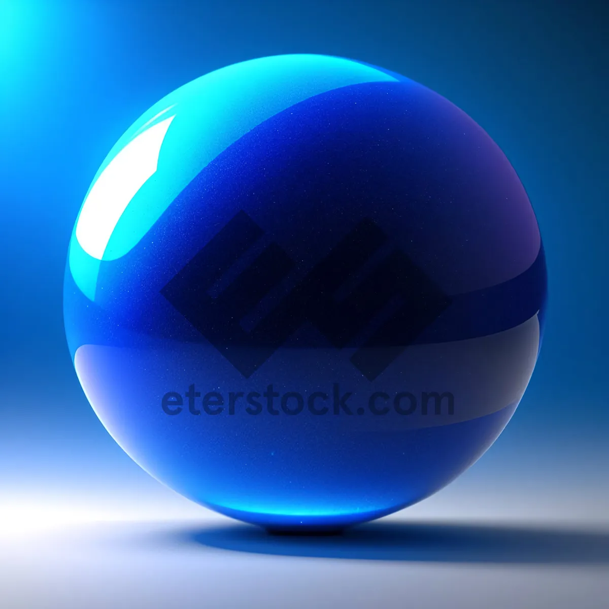 Picture of Shiny Glass Button Icon Set with Reflective Sphere