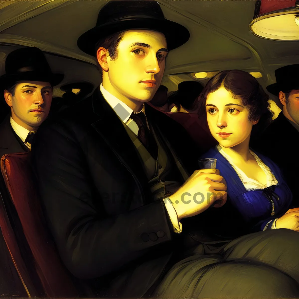 Picture of Successful business team collaborating in office meeting.