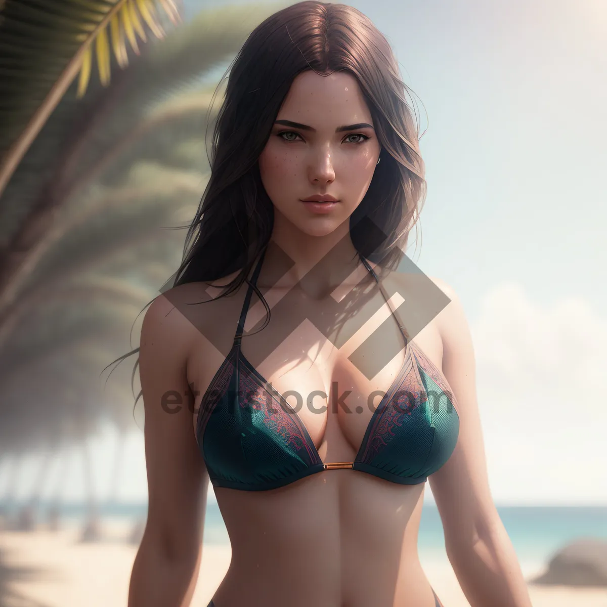 Picture of Beach Babe in Stylish Bikini