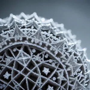 Crystal Ice Embroidery: Solid Pattern in Shuttlecock Texture