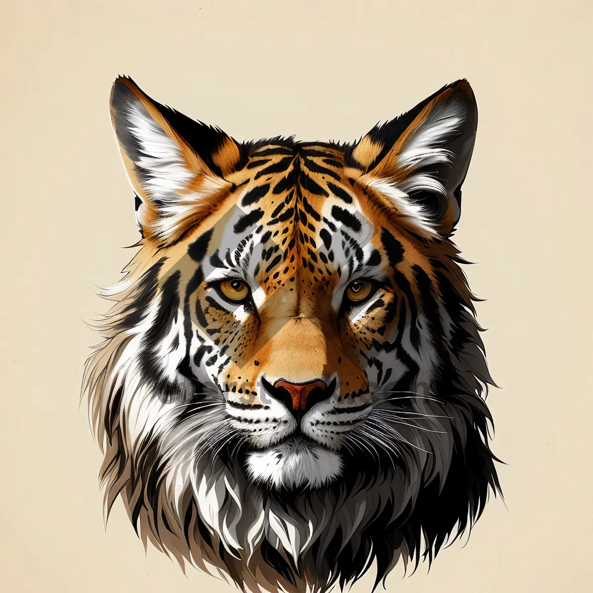 Picture of Fierce Striped Wilderness Hunter: Majestic Tiger