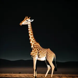 Majestic Giraffe in African Wilderness