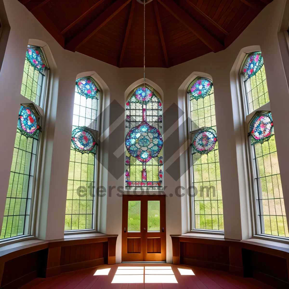 Picture of Cathedral Window: A Historic Religious Landmark in the City