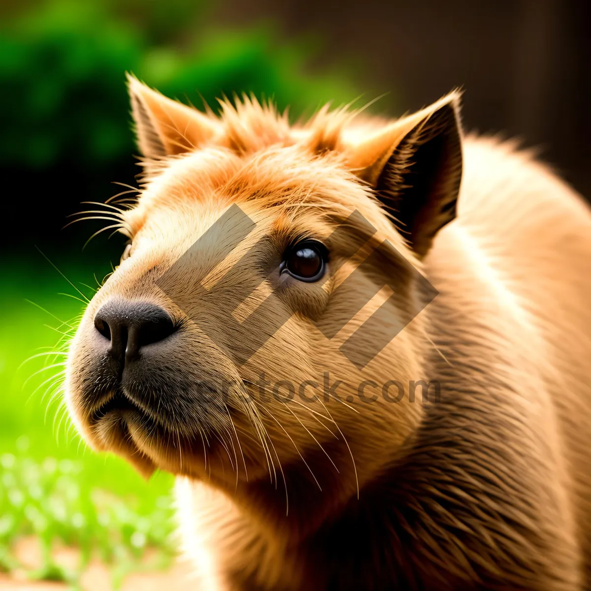 Picture of Wild Mane: Majestic Lion in South Safari