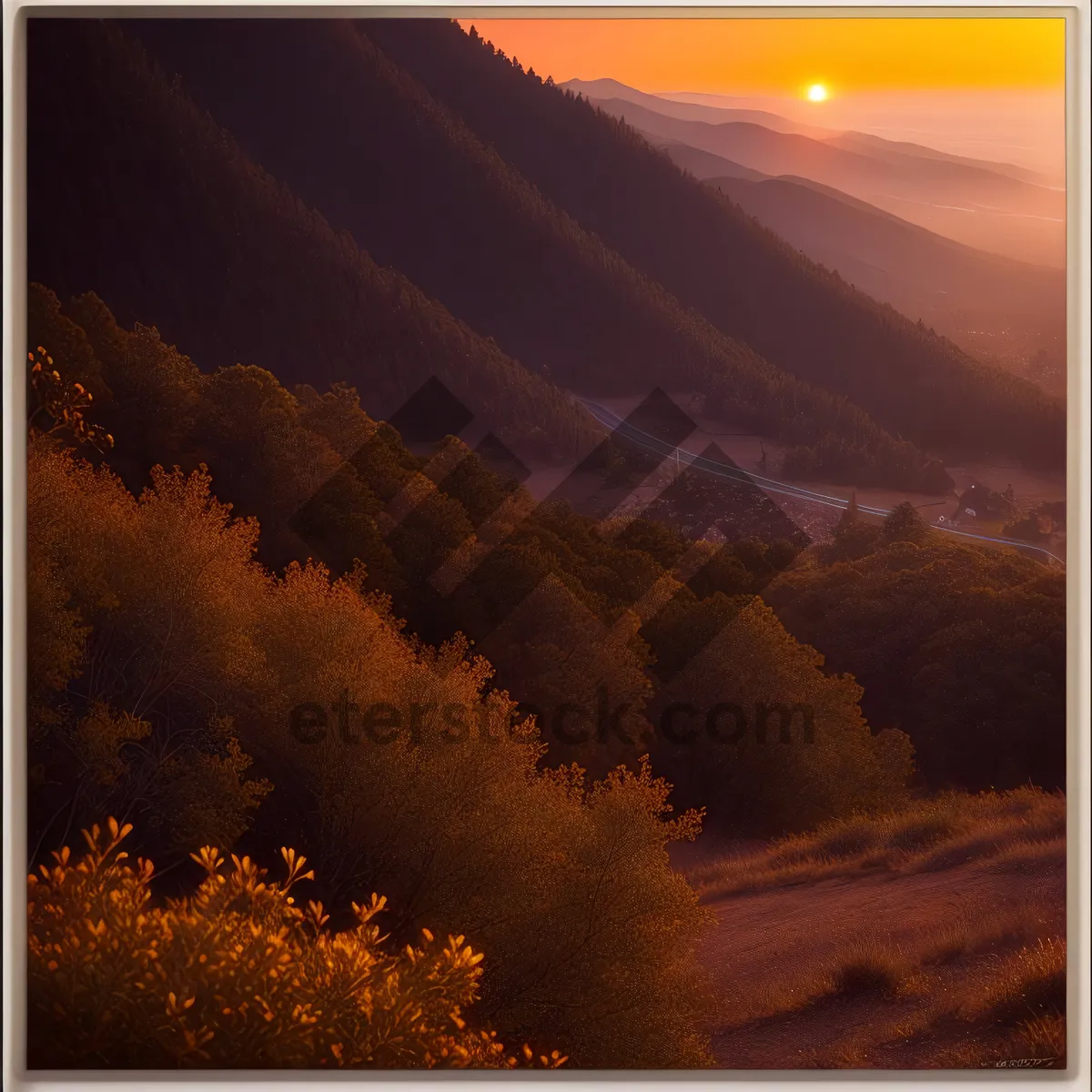 Picture of Grand Canyon Sunset: Majestic Horizon Over National Park