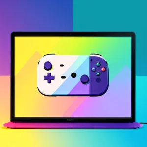 Modern 3D Computer Button Icon