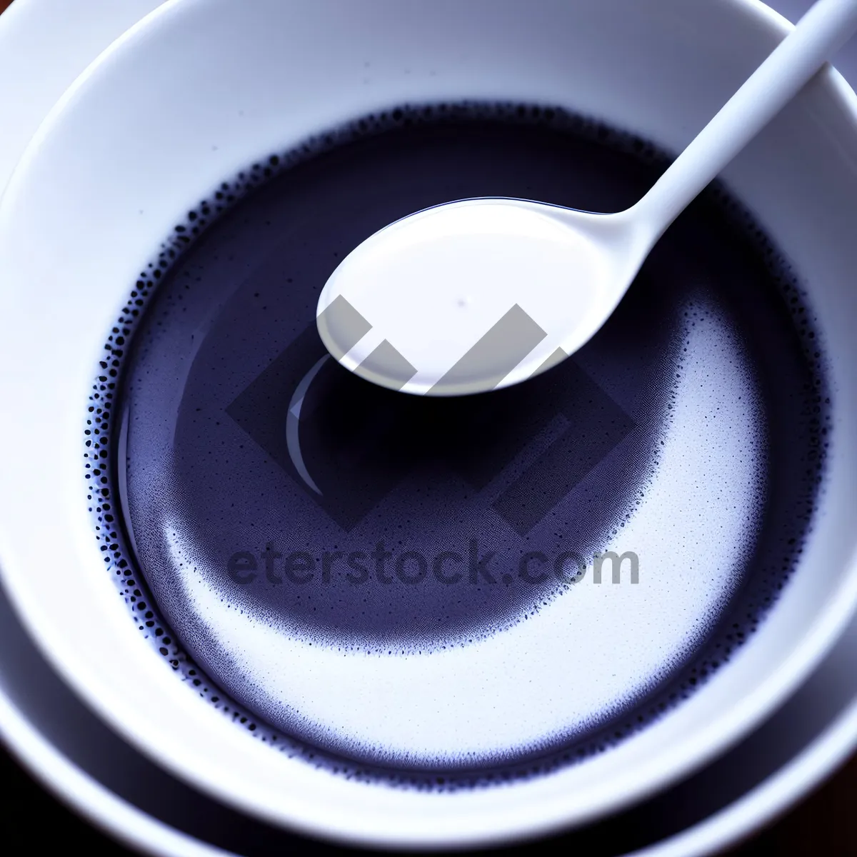 Picture of Steaming Cup of Coffee with Saucer