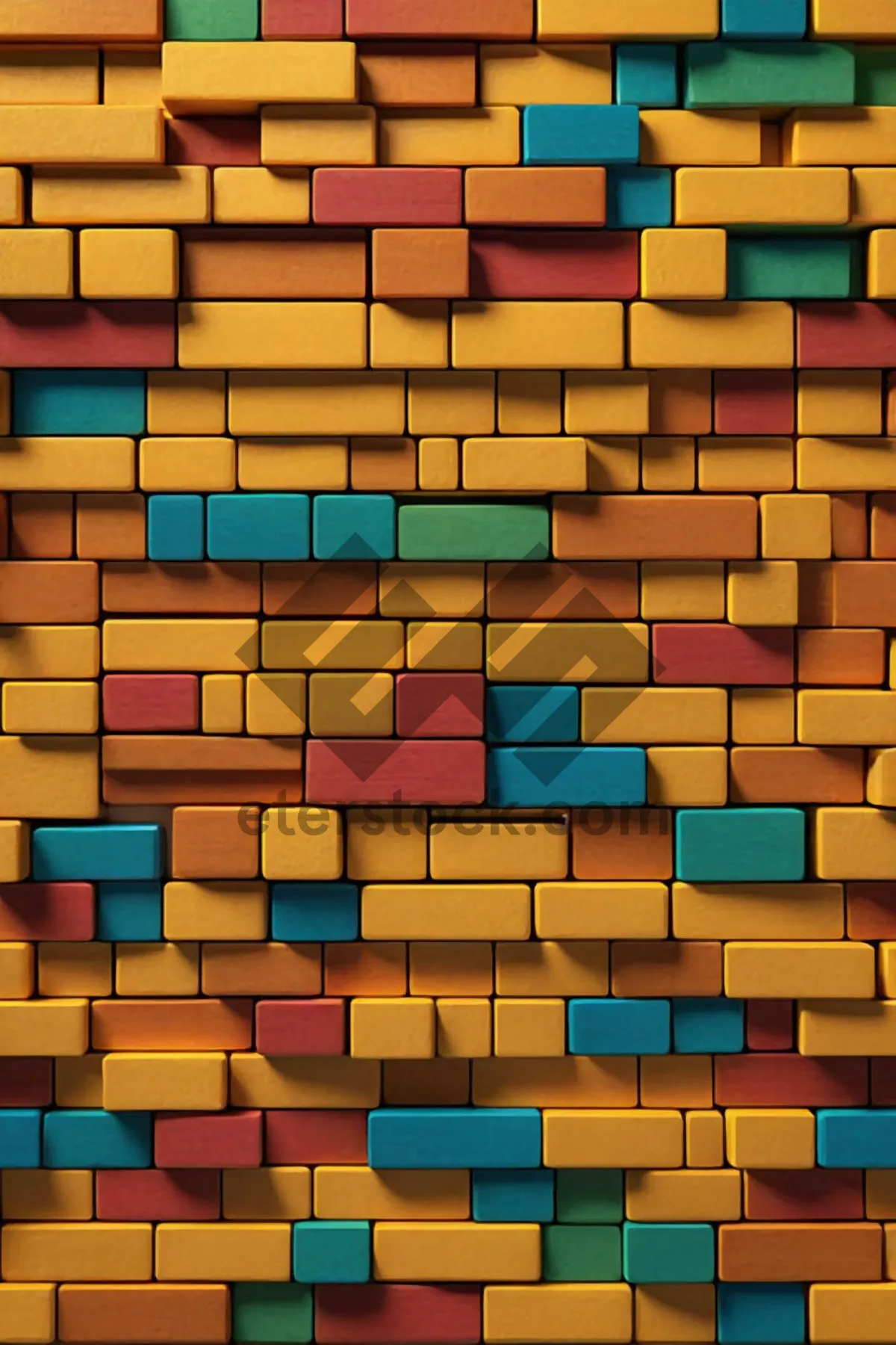 Picture of Seamless brick wall texture design for wallpaper