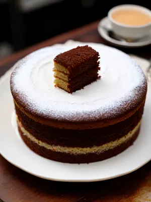 Scrumptious Chocolate Cream Cake Slice