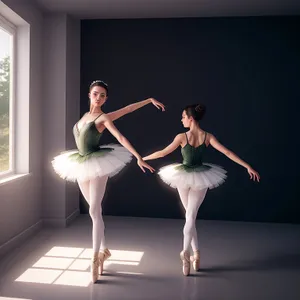 Graceful Ballet Dancer Striking a Pose