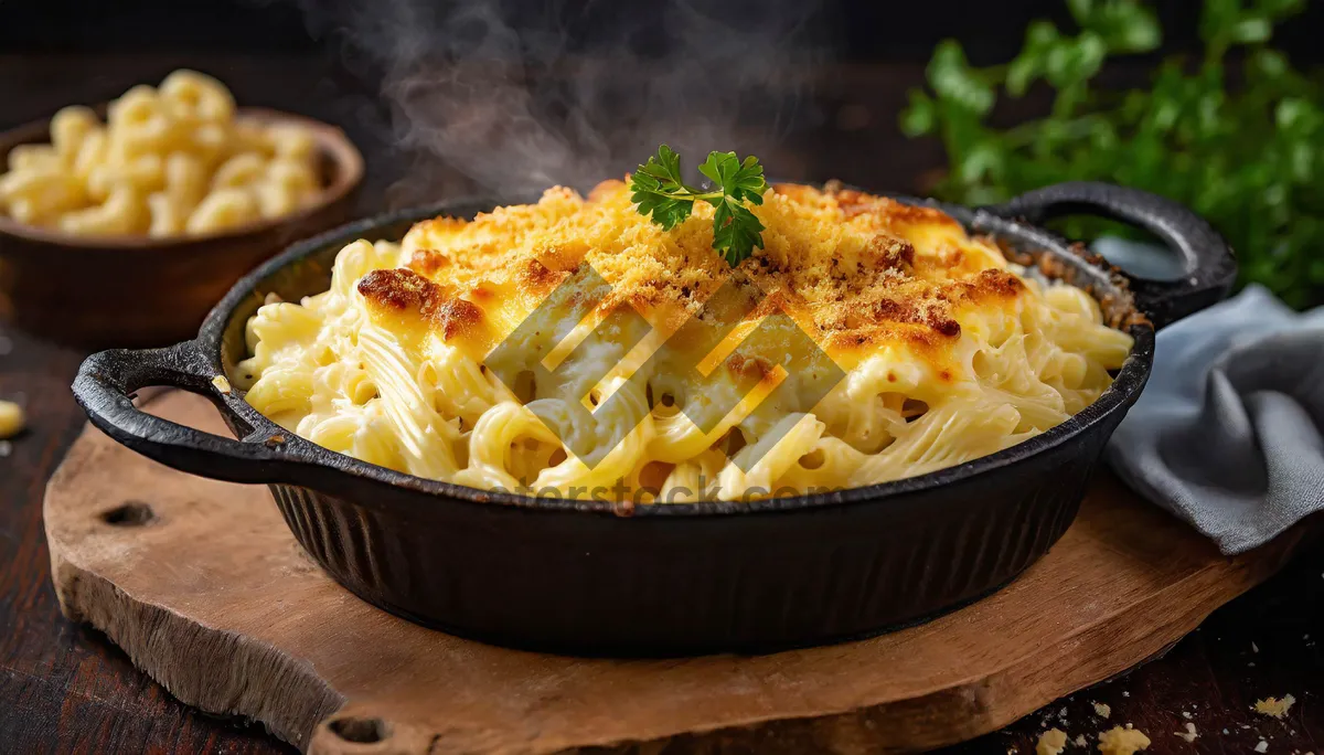 Picture of Delicious Pasta Dinner with Fresh Tomato Sauce