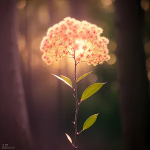 Pink Yarrow Blossom in Floral Bouquet