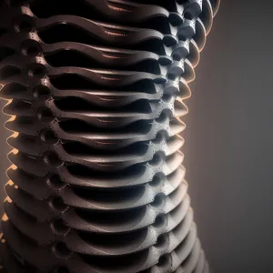 Elastic Coil Spring Structure - 3D Texture