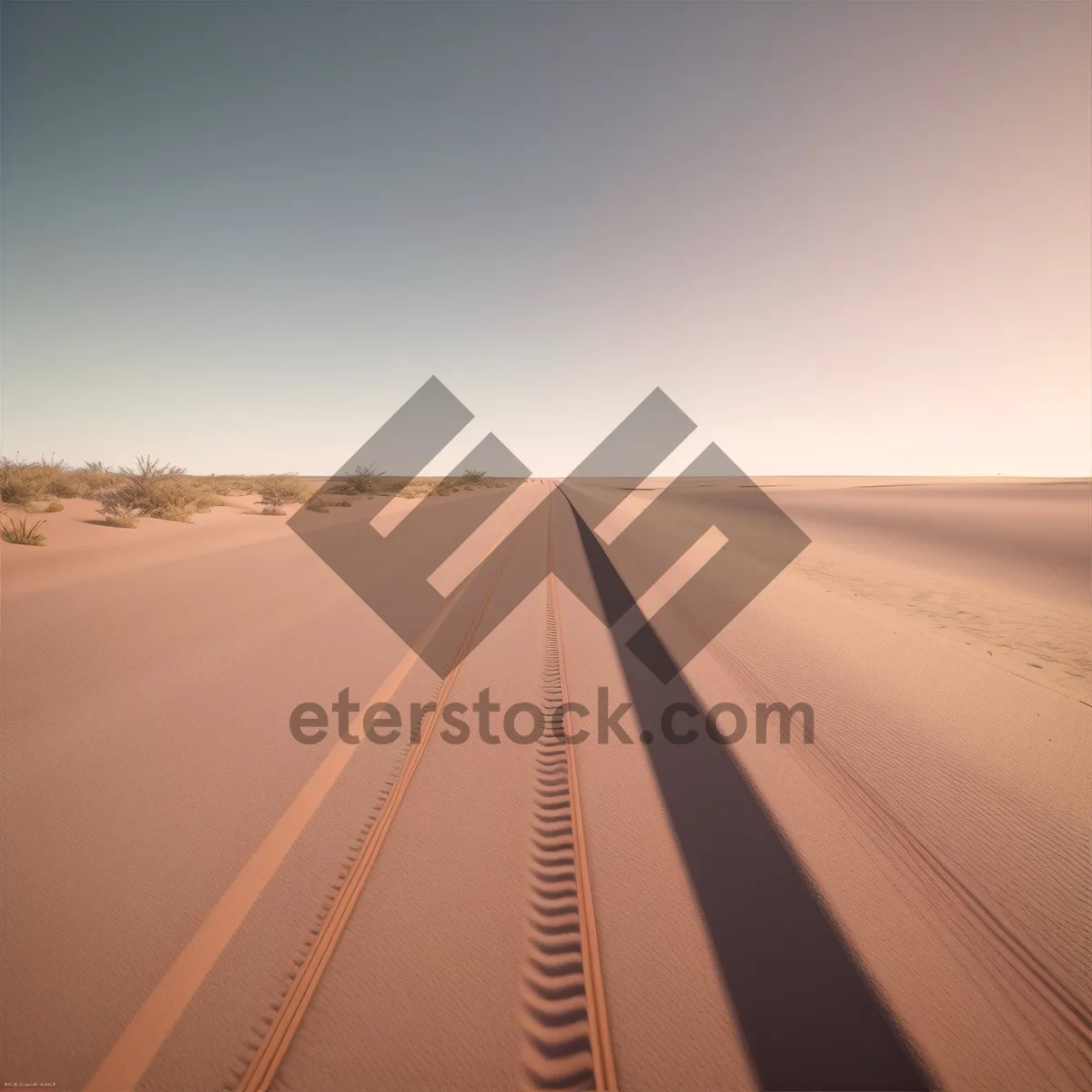 Picture of Desert Highway: Endless Road to Adventure