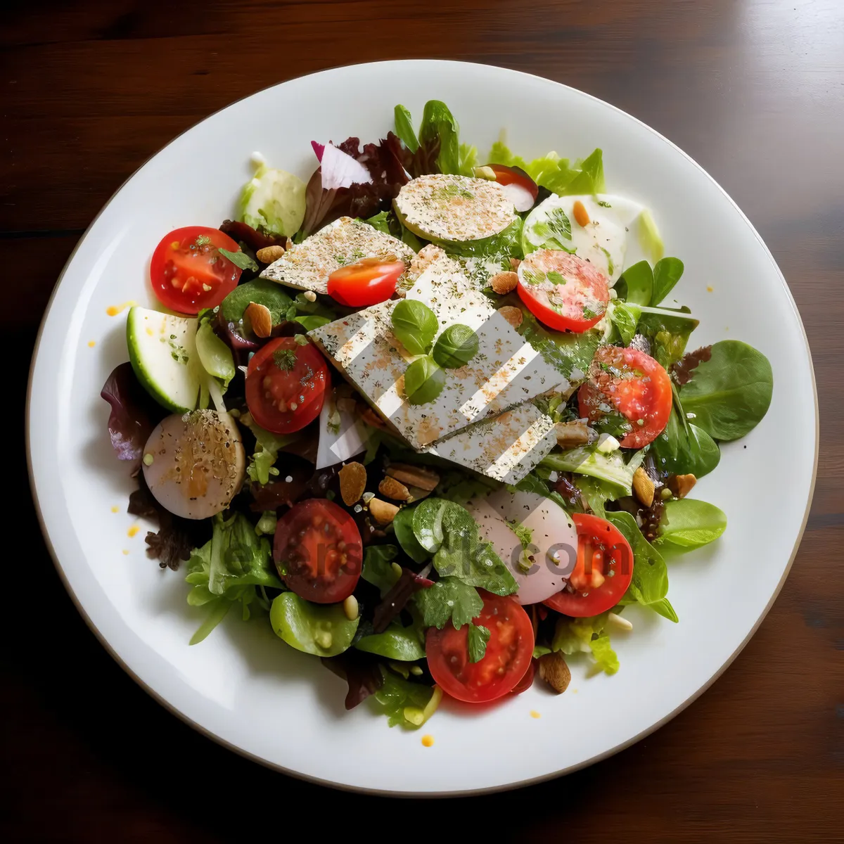 Picture of Fresh Gourmet Vegetable Salad Plate