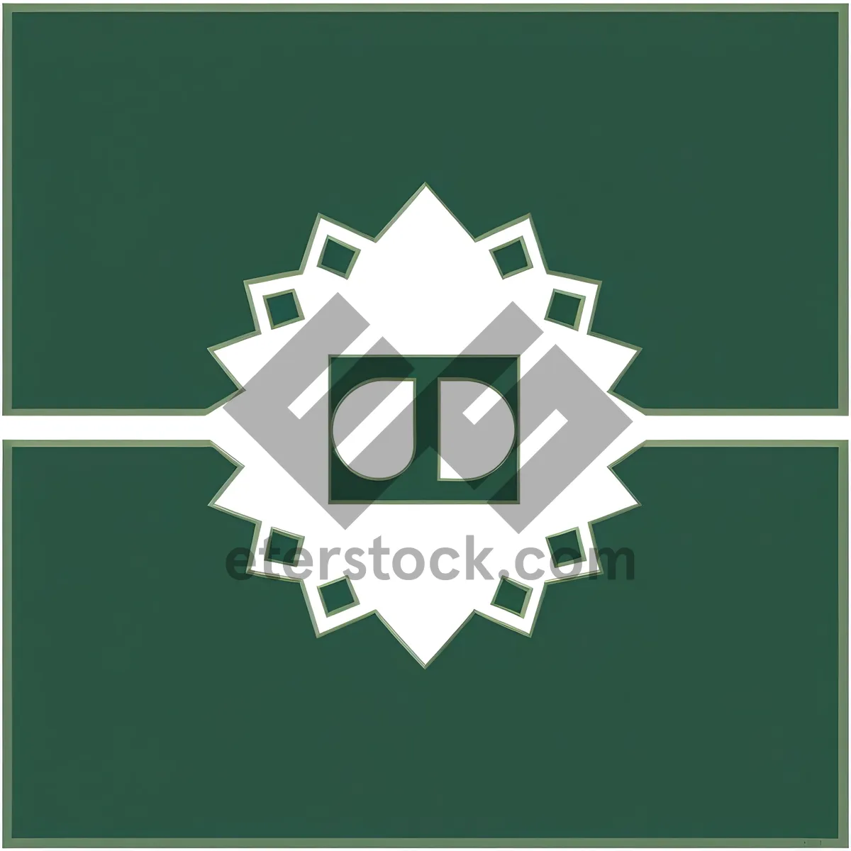 Picture of Symbolic Graphic Design Icon with Flag Shape