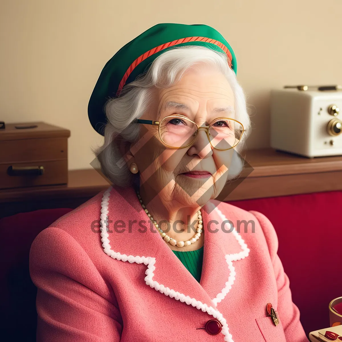 Picture of Smiling Senior Man Portrait - Happy Retired Grandfather