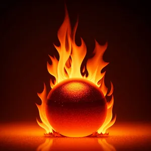 Fiery Blaze of Burning Heat