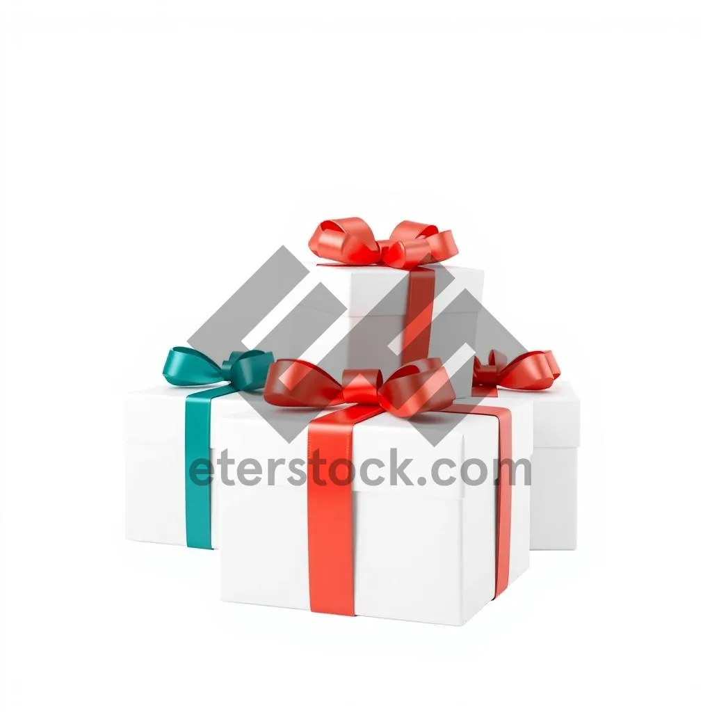 Picture of 3D man icon symbolizing business card with ribbon