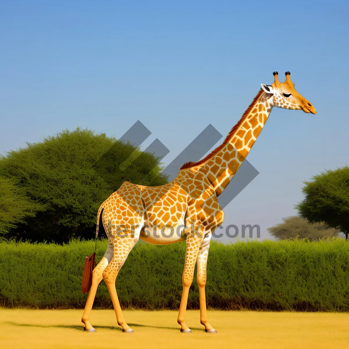 Picture of Safari Serenity: Majestic Giraffe in South African Wilderness