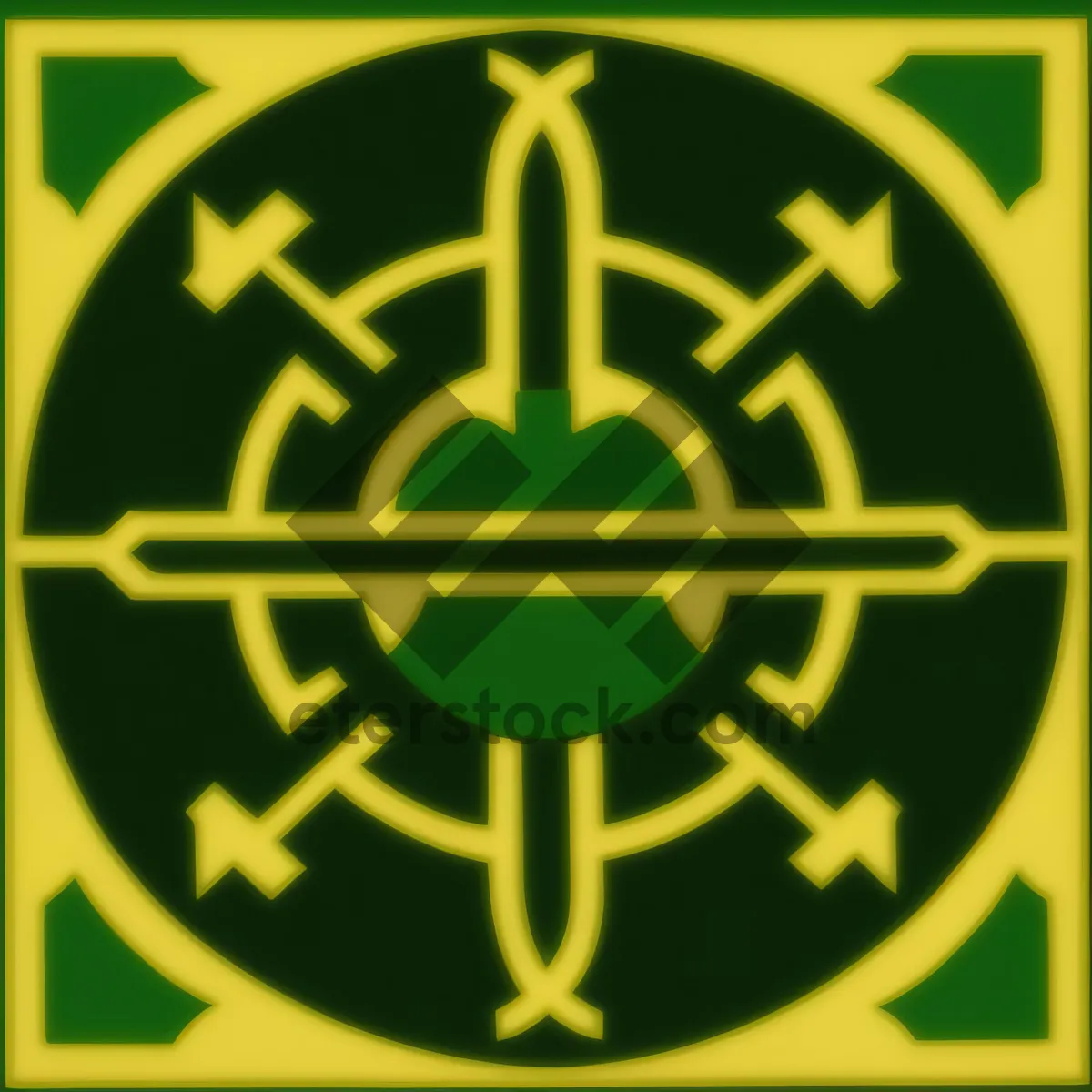 Picture of Round Button Icon Design Symbol - Circle Sign