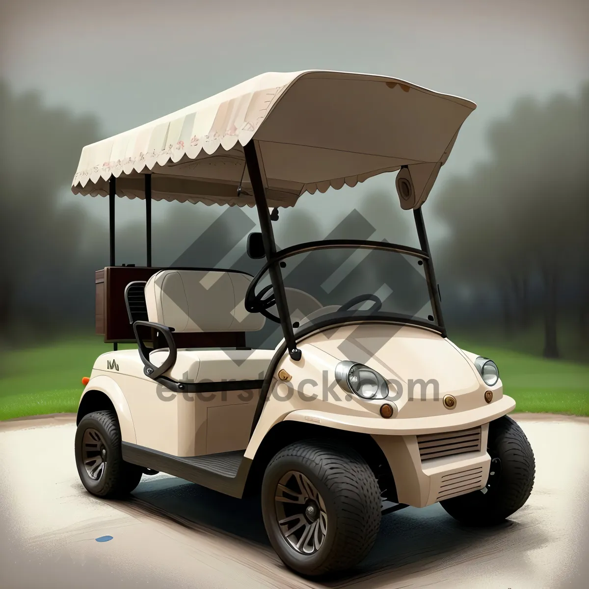 Picture of Golf Cart on Course