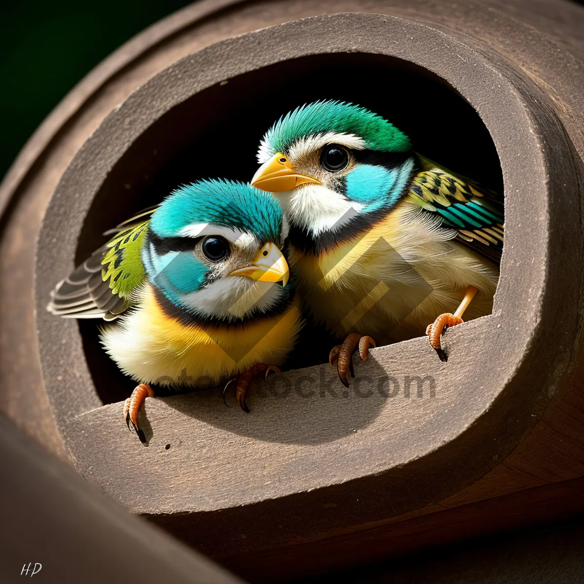 Picture of Colorful Macaw Nestling with Bright Feathers