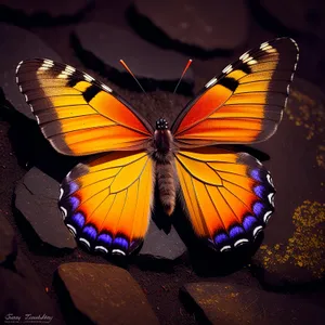 Monarch Butterfly in Orange Delicacy