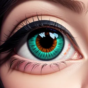 Vibrant Eye - Mesmerizing Closeup of Human Iris