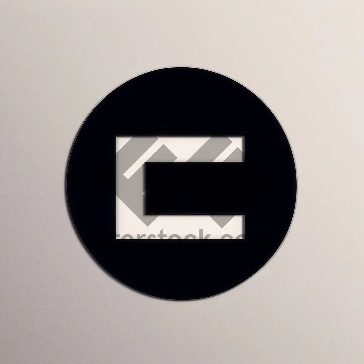 Modern Metallic Round Web Button Icon