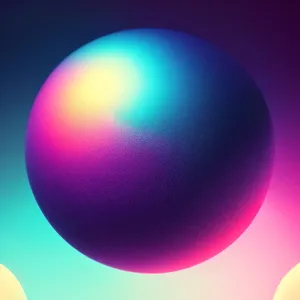 “Vibrant Moon Icon with Shiny Glass Reflection”