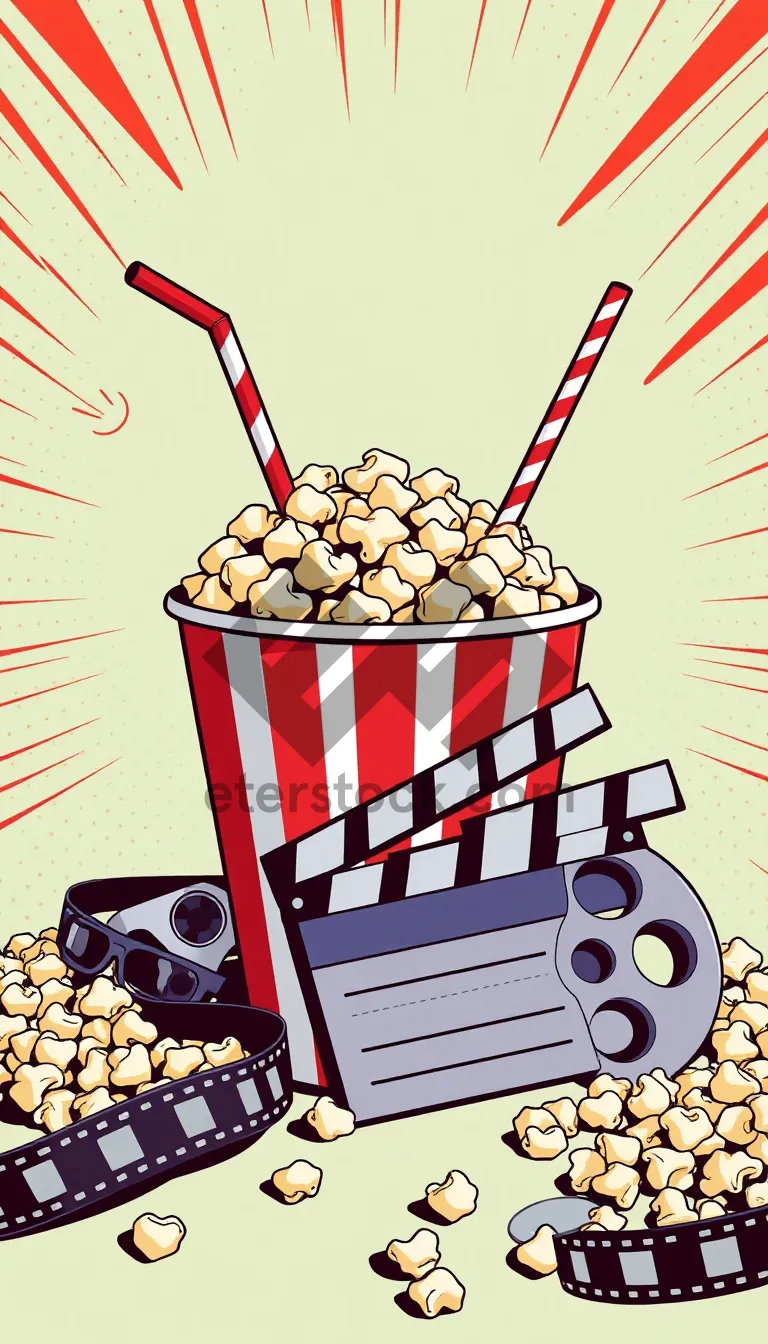 Picture of Food charm amulet cereal card paper illusion.