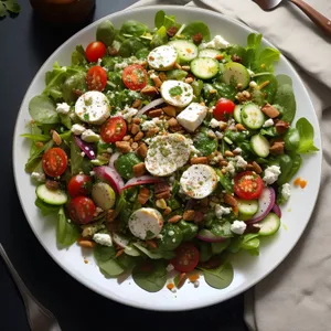 Delicious Gourmet Vegetable Plate with Cheese