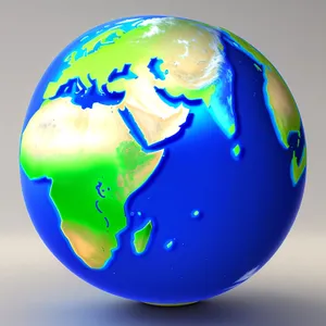 Global Sphere: Earth, Maps, and Continents in 3D
