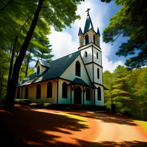 Majestic Bell Tower of Historic City Cathedral