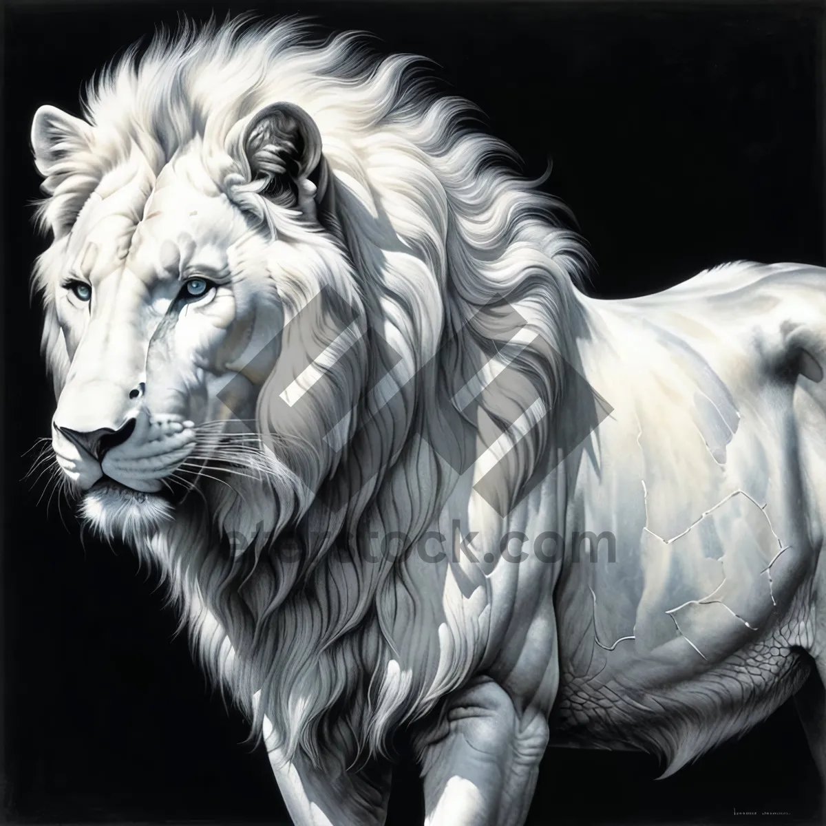 Picture of Wildlife King Portrait Male Tiger Fur
