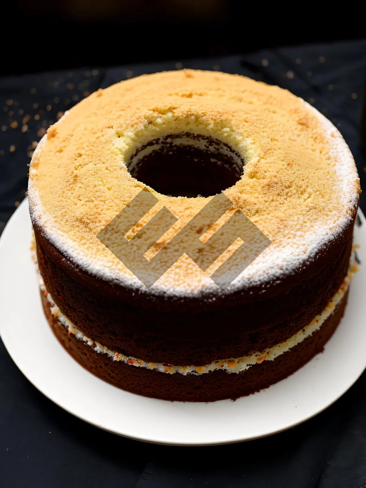 Picture of Delicious Chocolate Espresso Cake and Coffee Cup